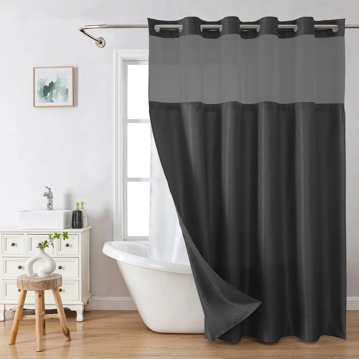 💖HOT SALE 50% OFF 💖 Snap In Shower Curtain