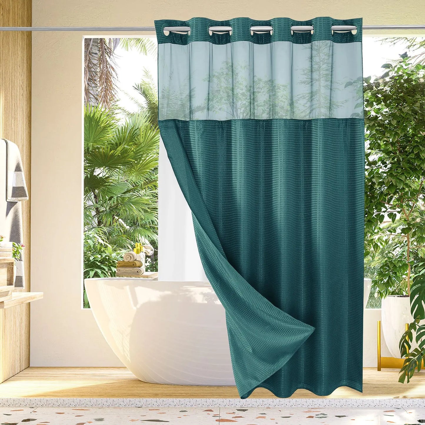 💖HOT SALE 50% OFF 💖 Snap In Shower Curtain