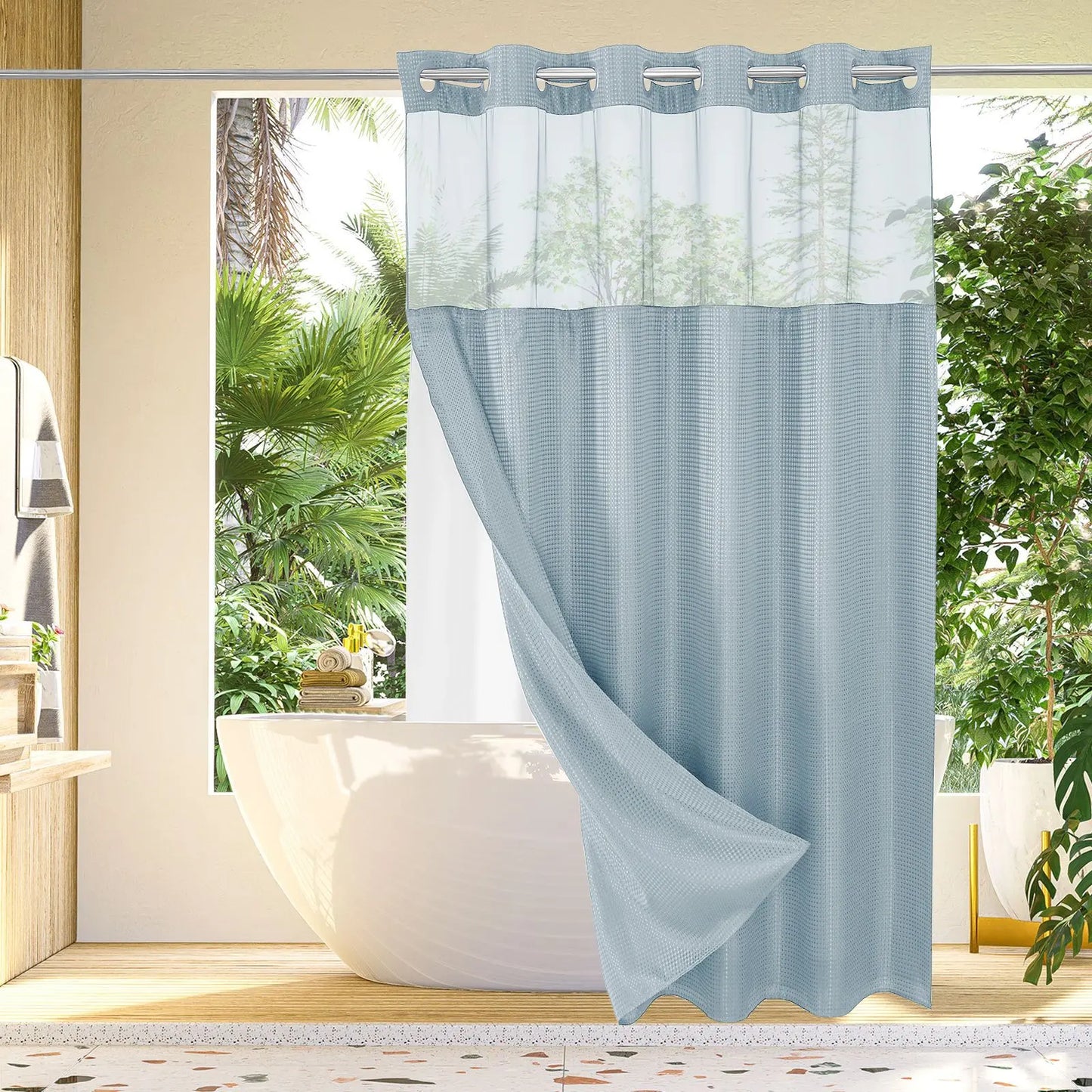 💖HOT SALE 50% OFF 💖 Snap In Shower Curtain