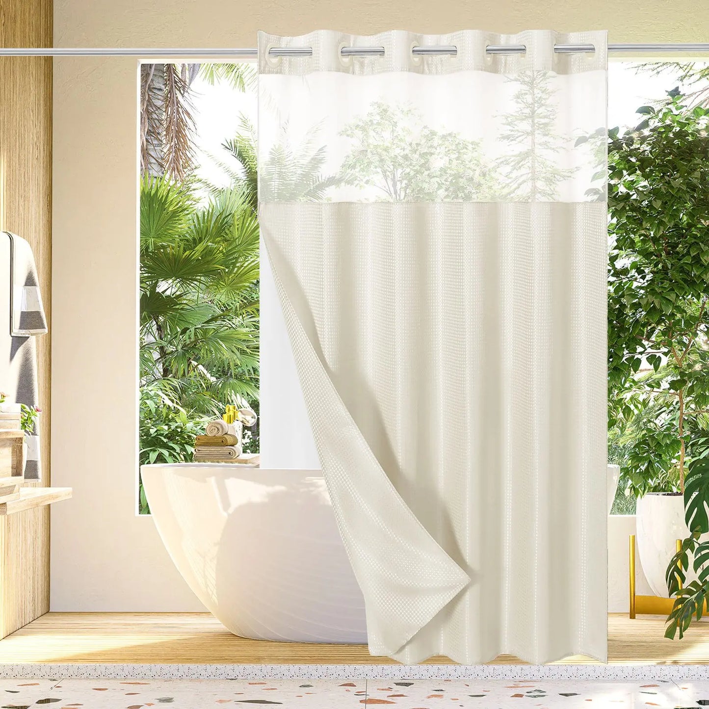 💖HOT SALE 50% OFF 💖 Snap In Shower Curtain